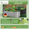 TTL GARDEN Hochbeet SPIRIT L 240x80x45cm Silber – Metall Produktbild-Vorschau 8