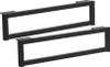 Rechteckiges Metall-Möbelbein 50 cm Schwarz Matt Möbelfuß Produktbild-Vorschau 1