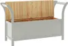 vidaXL Sitzbank Grau 107x45x75,5 cm Massivholz Tanne -  Produktbild-Vorschau 5