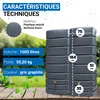 4rain Réservoir Mural Ensemble SLIM 1000 L, gris graphite 2 Voir les images du produit 3