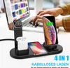 Kabelloser 3-in-1-Schnellladeständer - (Schwarz) Kabelloses Produktbild-Vorschau 4