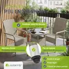 Juskys Polyrattan Gartentisch Yoro rund - wetterfest Ø 60 Produktbild-Vorschau 6