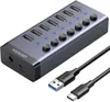 Hub UGREEN 7w1 USB-C, 7x USB-A 3.0 12V 2A CM481(czarny) Podgląd zdjęcia produktu 10