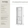 Knihovna Lexi 5 přihrádek 60x30x190cm - bílá Náhled obrázku produktu 10