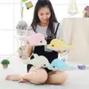 Noční lampička Delfín modrá 30 cm z měkkého plyše s LED Náhled obrázku produktu 2