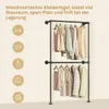 WOLTU Kleiderständer Wandmontage, mit 2 Stangen, Produktbild-Vorschau 4