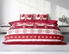 Winter Bettwäsche 200x220 cm Wichtel Weihnachten rot weiß Produktbild-Vorschau 2