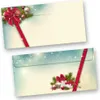 Briefpapier Weihnachten Set ROTE SCHLEIFE (25 Sets ohne Produktbild-Vorschau 3