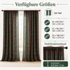 2er Set Vorhänge Weihnachten Tartan Gardinen mit Produktbild-Vorschau 4