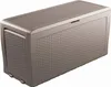 A brown storage box with a rattan-like texture. Náhľad obrázku produktu