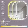 HOKO Badspiegel 60x100cm Antibeschlag Wandspiegel Oval mit Produktbild-Vorschau 3