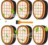 A collage of vacuum cleaner filters with green leaves floating around them. Náhľad obrázku produktu