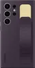 A dark purple Samsung phone case with a built-in grip is shown from the back. Produktbild-Vorschau