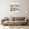 Bilder auf glas - Winter Baum Wald Tiere - 60x60cm - Produktbild-Vorschau 7