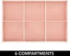 Make-Up Organizer Aufbewahrung 6 Fächer Kunststoff mDesign Produktbild-Vorschau 4