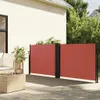 vidaXL Seitenmarkise Ausziehbar Terrakottarot 100x1000 cm Produktbild-Vorschau 2