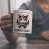 Fledermaus mit Kaffeebecher Kaffeebecher mit Spruch Kaffee Produktbild-Vorschau 2
