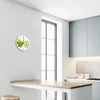 Glasuhr Wanduhr Küchenuhr Echt-Glas 30fi cm Apfel  grün Produktbild-Vorschau 5
