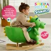 DEUBA® Dinosauro di Peluche a Dondolo in Legno con Suoni Anteprima dell’immagine prodotto 2