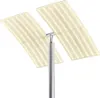 LED-Fluter - H 185 cm - Chromfarben - Weiß - Kunststoff - Produktbild-Vorschau 2
