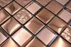 Handmsuter Mosaikfliese Glasmosaik Kombi EP bronze Küche Produktbild-Vorschau 1