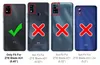 A collage of four smartphone backs, showing which models a phone case fits and which it does not. Náhled obrázku produktu