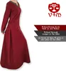 Mittelalter Kleid langarm Rot, mit Borte "Sigyn" M Produktbild-Vorschau 7