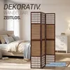 Homestyle4u Paravent Raumteiler 3 teilig Blickdicht Holz Produktbild-Vorschau 5
