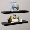 vidaXL Étagères suspendues 2 pcs. noir 120x20x3,8 cm Voir les images du produit 2