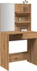 Schminktisch mit Spiegel Artisan-Eiche 74,5x40x141 cm Produktbild-Vorschau 2