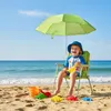 Relaxdays Kinder Klappstuhl, Campingstuhl mit Sonnenschirm, Produktbild-Vorschau 2