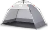 vidaXL Tente de plage 2 personnes Gris Quick Release Voir les images du produit 1