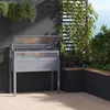 Jardin surélevé Outsunny en bois avec serre à herbes Voir les images du produit 2
