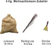Weihnachtsmann-Set 3-tlg. Zubehör Rute Jutesack Glocke Produktbild-Vorschau 2