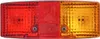 A rectangular automotive tail light with red and amber sections. Anteprima dell’immagine prodotto