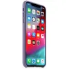 A purple iPhone Xs Max with its screen displaying various app icons, shown from a side angle against a white background. Produktbild-Vorschau