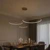 MasterLED LED Pendelleuchte 3-Ring 116W Gold, Dimmbar per Produktbild-Vorschau 2