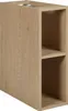 A close-up view of a wooden cabinet with two open shelves. Podgląd zdjęcia produktu