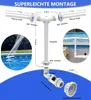 Poolbrunnen Doppelkopf mit LED-Beleuchtung, 360° Produktbild-Vorschau 4