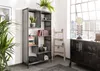 MASSIVMOEBEL24 Regal Mango 90x40x180 grau lackiert HEAVY Produktbild-Vorschau 7