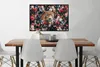 MuchoWow® Gerahmtes Poster Leopard - Blumen - Tiere 90x60 Produktbild-Vorschau 2