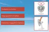 Bild zeigt drei Merkmale des Unold TISCHVENTILATOR SILVERLINE: Oszillation zuschaltbar mit einem osz Produktbild-Vorschau