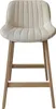 A single bar stool shown from the front against a white background. Voir les images du produit