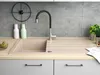 Granitspüle - Spülbecken - Küchenspüle - 86 x 50 cm - Beige Produktbild-Vorschau 5