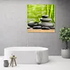 Leinwandbild Zen-Steine-Blätter 60x60 Feeby Grün bild für Produktbild-Vorschau 2