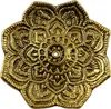 Räucherstäbchenhalter Blume Metall gold Räucherkegelhalter Produktbild-Vorschau 1
