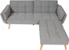 Schlafsofa HWC-K18 mit Ottomane, Couch Sofa Gästebett, Produktbild-Vorschau 2