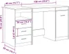 vidaXL Schreibtisch mit Unterschrank Altholz Holzwerkstoff Produktbild-Vorschau 7