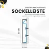 Sockelleiste Edelstahl Fußbodenleisten V2A L250cm 60mm Produktbild-Vorschau 3