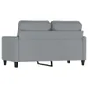 vidaXL 2-osobowa sofa jasnoszara 120 cm tkanina Podgląd zdjęcia produktu 5